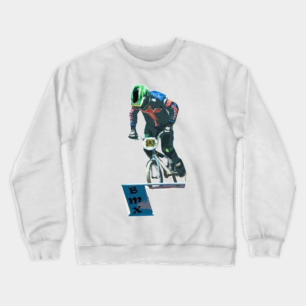 bmx Crewneck Sweatshirt by rickylabellevie